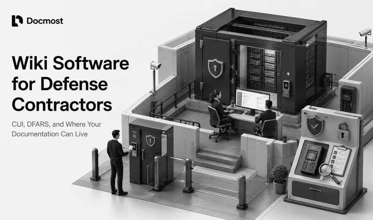 Wiki Software for Defense Contractors: CUI, DFARS, and Secure Documentation