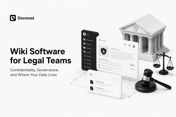 Wiki Software for Legal Teams: Confidentiality, Governance, and Where Your Data Lives