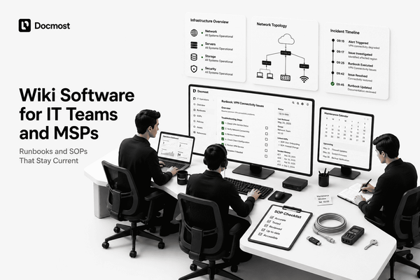 Wiki Software for IT Teams and MSPs: Runbooks and SOPs That Stay Current