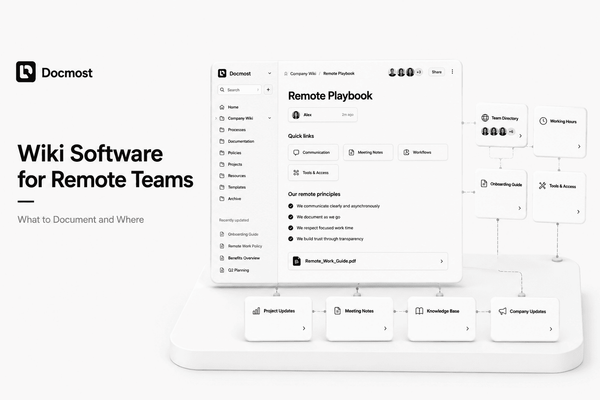 Wiki Software for Remote Teams